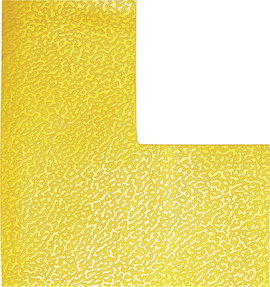 Durable 170204 Pitch jelölési forma -L- Jelzősárga 10 db (H x Sz x Ma) 100 x 100 x 0.7 mm