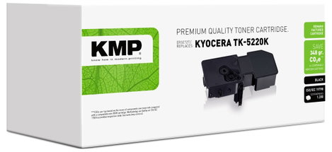 KMP Toner helyettesíti Kyocera TK-5220K Kompatibilis Fekete 1200 oldal K-T83B 2. kép