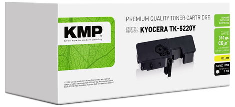 KMP Toner helyettesíti Kyocera TK-5220Y Kompatibilis Sárga 1200 oldal K-T83Y 2. kép