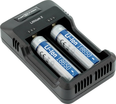 Ansmann Lithium 2 Hengeres akku töltő Nem Lítiumion, NiCd, NiMH 10340, 10350, 10440, 10500, 12500, 1 13. kép