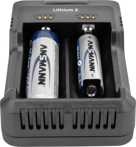 Ansmann Lithium 2 Hengeres akku töltő Nem Lítiumion, NiCd, NiMH 10340, 10350, 10440, 10500, 12500, 1 16. kép