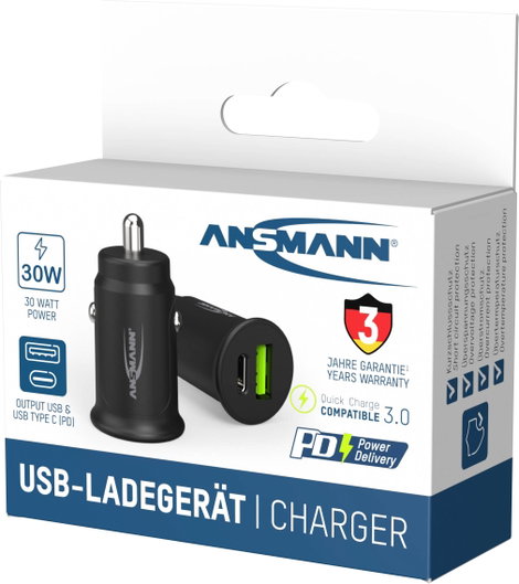 Ansmann InCar Charger CC230PD 1000-0029 USB-s töltőkészülék Személygépkocsi, Tehergépjármű Kimeneti 6. kép