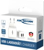 Ansmann HomeCharger HC212 1001-0114 USB-s töltőkészülék Aljzat dugó Kimeneti áram (max.) 2400 mA 2 x 11. bélyegkép