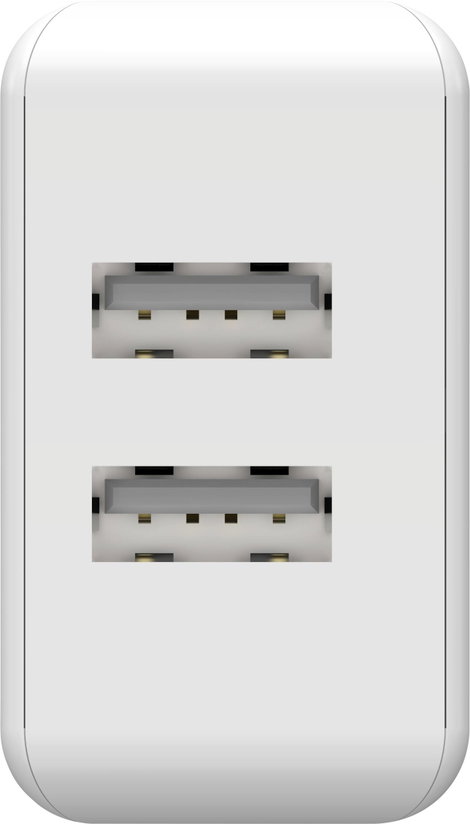 Ansmann HomeCharger HC212 1001-0114 USB-s töltőkészülék Aljzat dugó Kimeneti áram (max.) 2400 mA 2 x 5. kép