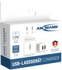 Ansmann HomeCharger HC212 1001-0114 USB-s töltőkészülék Aljzat dugó Kimeneti áram (max.) 2400 mA 2 x 6. bélyegkép