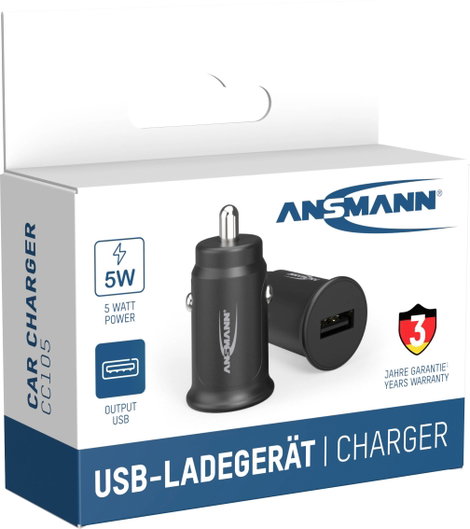 Ansmann InCar Charger CC105 1000-0031 USB-s töltőkészülék Személygépkocsi, Tehergépjármű Kimeneti ár 9. kép