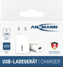 Ansmann HomeCharger HC105 USB-s töltőkészülék 5 W Aljzat dugó Kimeneti áram (max.) 1000 mA Kimenetek 10. bélyegkép