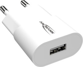 Ansmann HomeCharger HC105 USB-s töltőkészülék 5 W Aljzat dugó Kimeneti áram (max.) 1000 mA Kimenetek