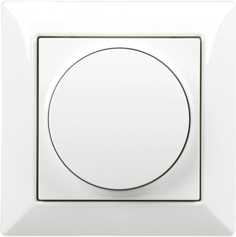 Beépíthető fali dimmer kerettel, fehér (RAL 9016), Ehmann 5591x0100 3. kép