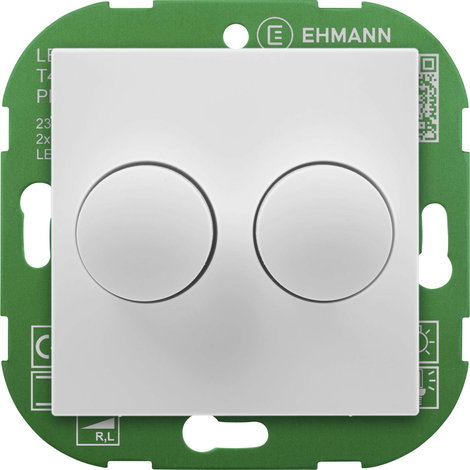Ehmann 4295x0700 Forgatható dimmer Alkalmas fényforrásokhoz: LED-es izzó, Izzó, Halogén izzó Fehér (