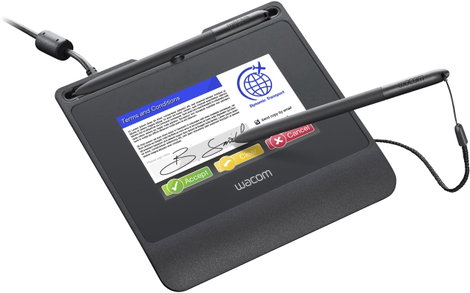 Wacom Signature Set STU-540 & sign pro PDF USB Stift kijelző, aláíró pad Fekete