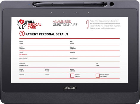 Wacom Signature Set DTU-1141B & sign pro PDF USB Stift kijelző, aláíró pad Fekete 7. kép