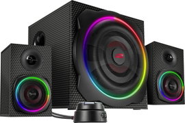 SpeedLink SL-830100-BK 2.1 Számítógép hangszóró Bluetooth™, Vezetékes, USB 60 W Fekete