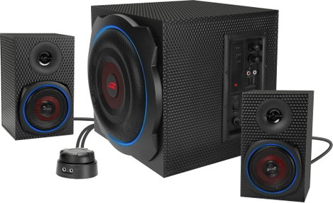 SpeedLink SL-830100-BK 2.1 Számítógép hangszóró Bluetooth™, Vezetékes, USB 60 W Fekete 7. kép