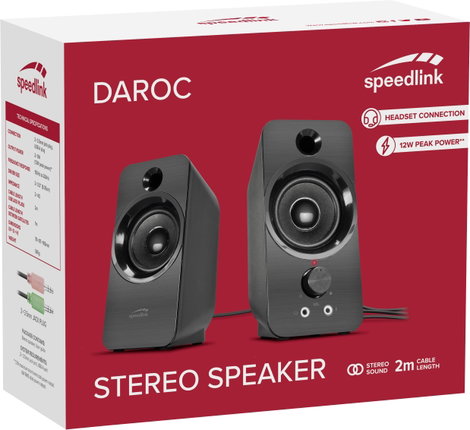 SpeedLink SL-810005-BK 2.0 Számítógép hangszóró USB 6 W Fekete 3. kép