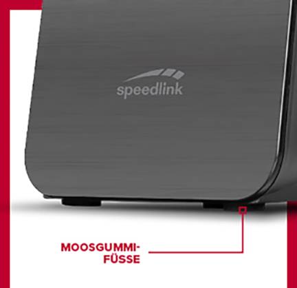 SpeedLink SL-810005-BK 2.0 Számítógép hangszóró USB 6 W Fekete 7. kép
