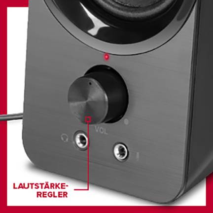 SpeedLink SL-810005-BK 2.0 Számítógép hangszóró USB 6 W Fekete 8. kép