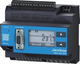 Janitza UMG 605-PRO Feszültség minőség analizátor Energiaminőség-elemző UMG 605-PRO