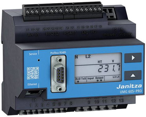 Janitza UMG 605-PRO Feszültség minőség analizátor Energiaminőség-elemző UMG 605-PRO 2. kép