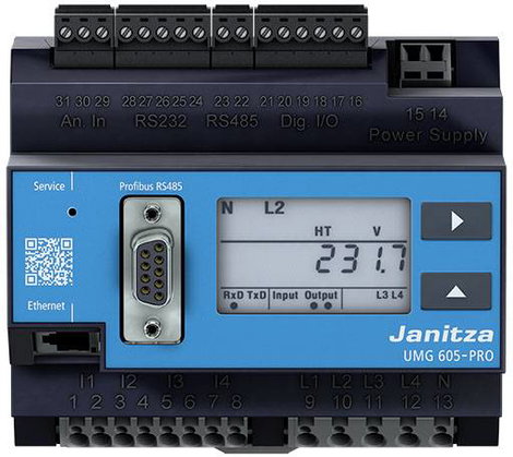 Janitza UMG 605-PRO Feszültség minőség analizátor Energiaminőség-elemző UMG 605-PRO 3. kép