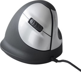 R-GO Tools RGOHE Ergonomikus egér USB Optikai Fekete, Ezüst 4 Gombok 3500 dpi Ergonómikus