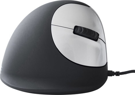R-GO Tools RGOHE Ergonomikus egér USB Optikai Fekete, Ezüst 4 Gombok 3500 dpi Ergonómikus 4. kép