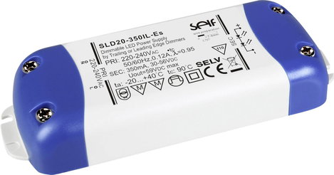 Self Electronics SLD40-700IL-ES LED meghajtó Állandó áramú 38.5 W 700 mA 30 - 55 V/DC Dimmelhető, Gy