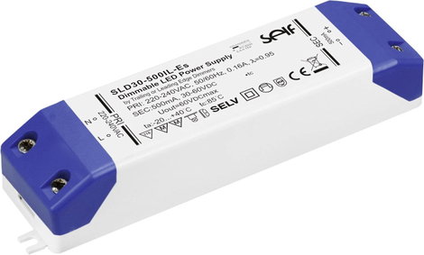 Self Electronics SLD20-350IL-ES LED meghajtó Állandó áramú 18.9 W 350 mA 30 - 54 V/DC Dimmelhető, Gy 2. kép