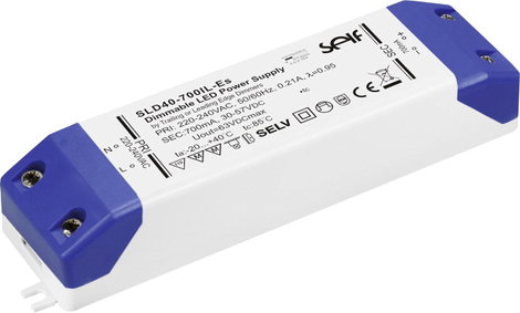 Self Electronics SLD40-800IL-ES LED meghajtó Állandó áramú 40 W 800 mA 25 - 50 V/DC Dimmelhető, Gyúl 3. kép
