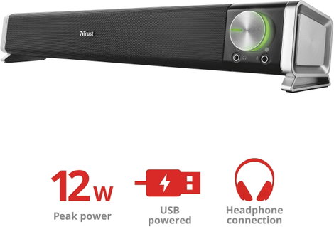 Trust Asto 2.0 Számítógép hangszóró Vezetékes 12 W Fekete, Ezüst 7. kép
