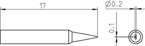 Weller Forrasztóhegy Véső forma Csúcs hossza 17 mm Tartalom, tartalmi egységek rendelésenként 1 db 2. kép