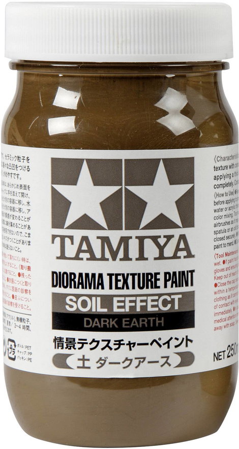 Tamiya 87121 Modellvasút textúra festék Barna 250 ml