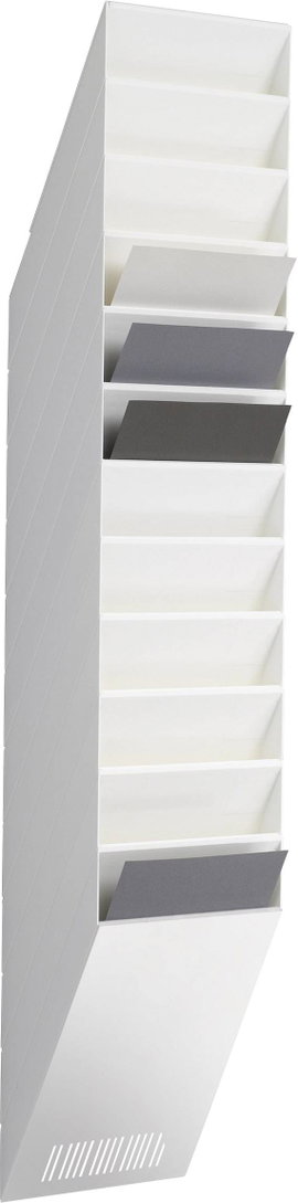 Durable FLEXXIBOXX 12 A4 1709763010 Prospektustartó Fehér DIN A4, álló Rekeszek száma 12 1 készlet (