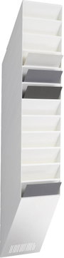 Durable FLEXXIBOXX 12 A4 1709763010 Prospektustartó Fehér DIN A4, álló Rekeszek száma 12 1 készlet ( bélyegkép