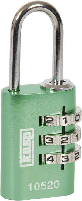 Kasp K10520GRED Függő lakat 20 mm Zöld Számkódos zár