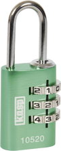 Kasp K10520GRED Függő lakat 20 mm Zöld Számkódos zár bélyegkép
