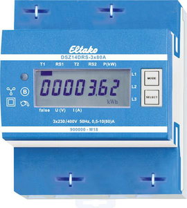 Eltako DSZ14DRS-3x80A MID Háromfázisú fogyasztásmérő digitális 80 A MID konform: Igen 1 db