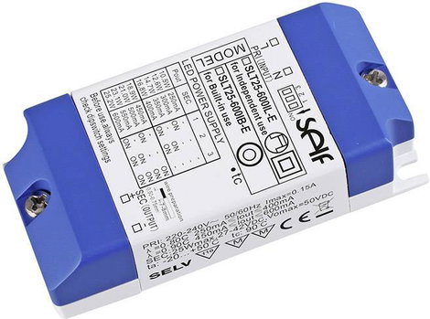 Self Electronics SLT25-600IL-E LED meghajtó Állandó áramú 25 W 250 - 600 mA 27 - 42 V/DC Fényerő-sza