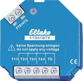 FTS61BTK Eltako Nyomógomb csatlakozó Süllyeszett
