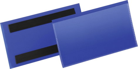 Durable Mágneses etikett zseb 174207 Kék 150 mm x 76 mm