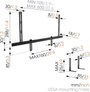 Vogels Sound 3550 Soundbar tartó Fekete 1 db 8. bélyegkép