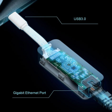 TP-LINK UE300C Hálózati adapter 10 / 100 / 1000 MBit/s USB-C® 2. kép