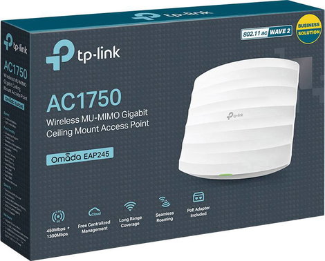TP-LINK EAP245 EAP245 WLAN Access Point 1.75 GBit/s 2.4 GHz, 5 GHz 4. kép