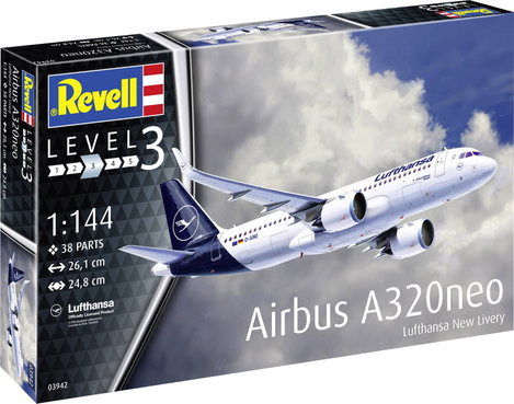 Revell 63942 Airbus A320 neo Lufthansa Repülőmodell építőkészlet 1:144 2. kép