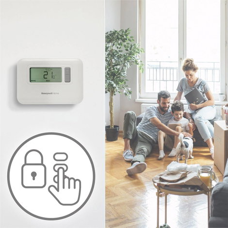 Honeywell Home T3C110AEU Helyiségtermosztát Fali Napi program, Heti program 5 ... 35 °C 2. kép