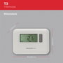 Honeywell Home T3C110AEU Helyiségtermosztát Fali Napi program, Heti program 5 ... 35 °C 5. bélyegkép