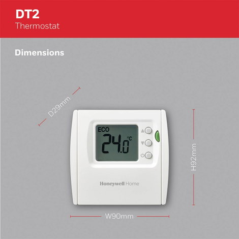 Honeywell Home THR840DEU Helyiségtermosztát Fali 5 ... 35 °C 7. kép