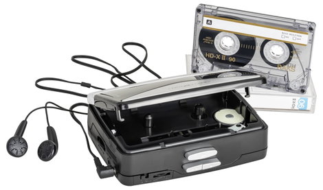 Walkman, hordozható kazettás lejátszó FM rádióval, fekete/ezüst, Reflexion WMR01BK 3. kép