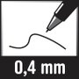 Pilot Rollertollak FriXion Ball Clicker 0.4 mm Fekete 2270001 N/A 1 db 3. bélyegkép
