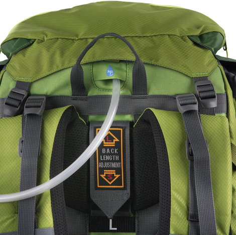 DÖRR Hátizsák Outdoor Pro 65 + Pro 15 65 l (Sz x Ma x Mé) 350 x 750 x 250 mm Zöld 464016 5. kép